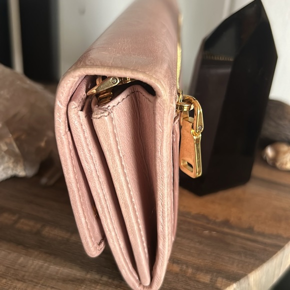 Miu Miu Long Wallet Calf Pink - Picture 7 of 8